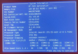 HP Workstation Z420 6 Core 3.7GHz 128GB RAM SSD