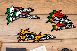 Pack 4 Unidades - Racing Name Tags nº 8