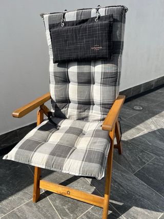 4 Sillones Plegables Madera Acacia para jardin