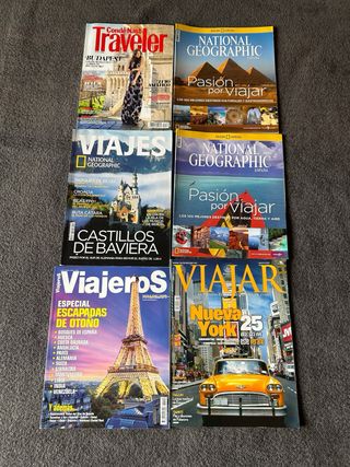 Lote 21 revistas de Viajes y 2 DVDs de viajes