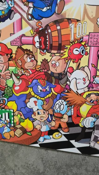 Poster Giant PVC SEGA Nintendo All Stars 100x70cm