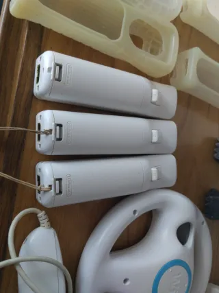 Lote Wii: Mandos, Volantes y Juego