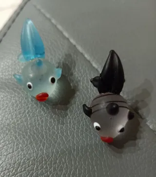 Coppia di micro pesciolini in vetro di Murano