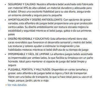 Alfombra Bebé COSYLAND Plegable Acolchada