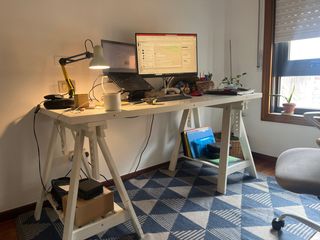 Mesa Escritorio Elevable IKEA Blanca