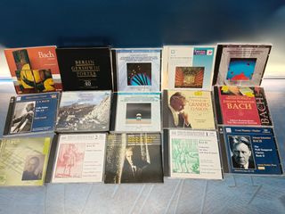 15 cds, música clásica, 7 cds de Bach