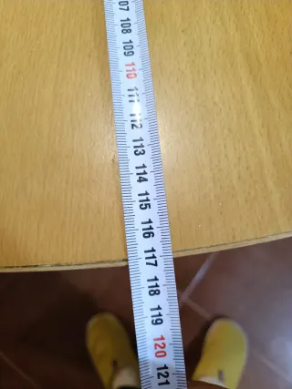 Mesa redonda extensible madera (117-210cm)