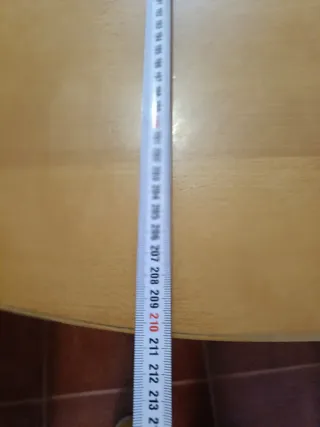 Mesa redonda extensible madera (117-210cm)