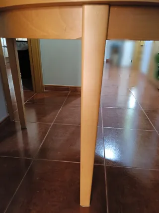 Mesa redonda extensible madera (117-210cm)