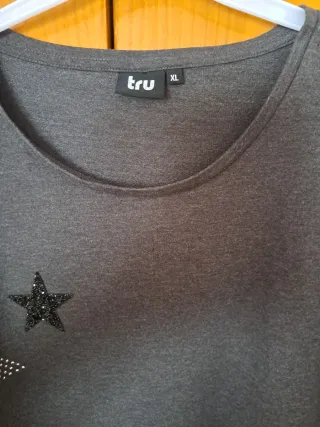 Jersey gris con estrellas Talla XL