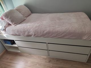 Cama con cajones IKEA SLÄKT 90x200