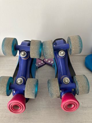 Patines 4 ruedas Hanna Montana + Protecciones