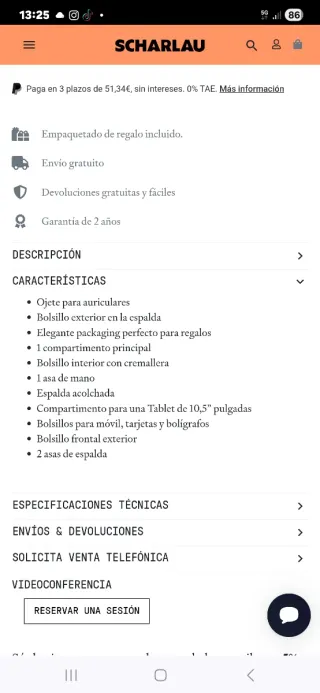 Bolso de piel SCHARLAU