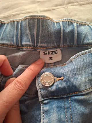 Pantalón cargo push up azul