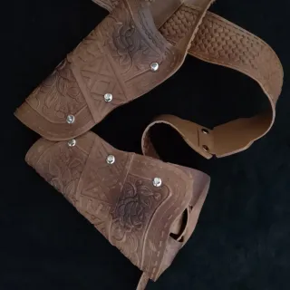 Canana y funda Far West disfraz