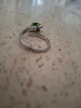 Anillo Viceroy Cruz Verde Plata