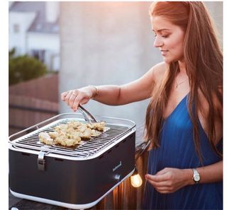 Barbacoa Carlo 44x33x21cm Gris F1