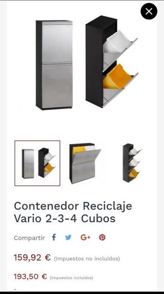 ARREGUI Vario CR205 Cubo de basura y reciclaje