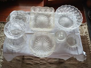 Collezione cristalli incisi e lisci vintage !