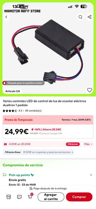 Controladora luces LED Dualtron