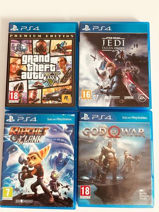 Lote 4 Juegos PS4