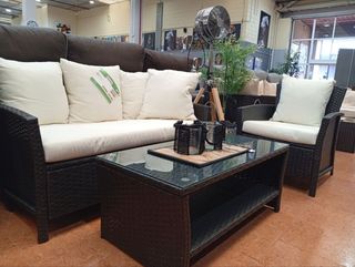Conjunto Terraza: Sofá, Sillones y Mesa