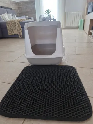 Arenero para gatos con pala