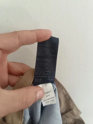 Pantalón Chino  Tommy Hilfiger Logo Bordad Beige