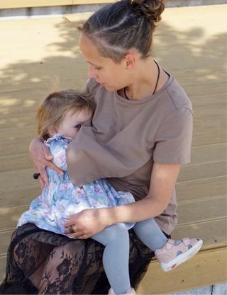 Camiseta lactancia manga larga