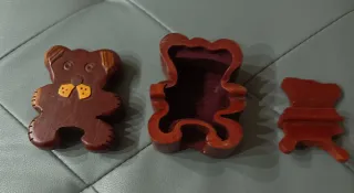 Orsacchiotto in legno portagioie segreto