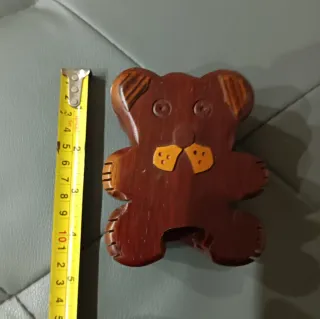 Orsacchiotto in legno portagioie segreto