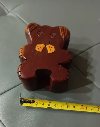 Orsacchiotto in legno portagioie segreto