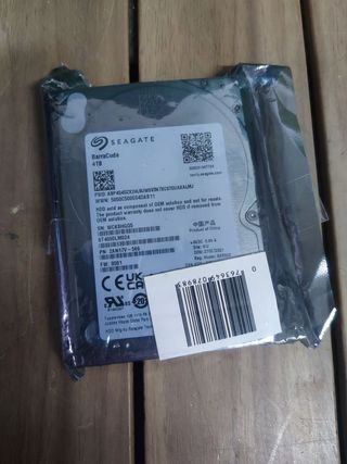 Disco Duro Seagate Guardian Barracuda 4TB 2.5"