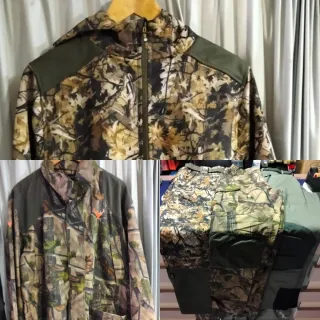 Cazadora y pantalón camuflaje con membrana