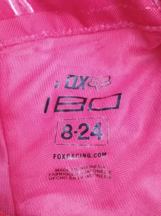 Pantalón Fox Motocross Enduro Negro Rojo