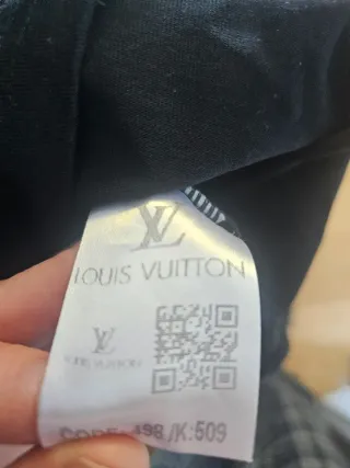 Camiseta Louis Vuitton Negra Talla XL
