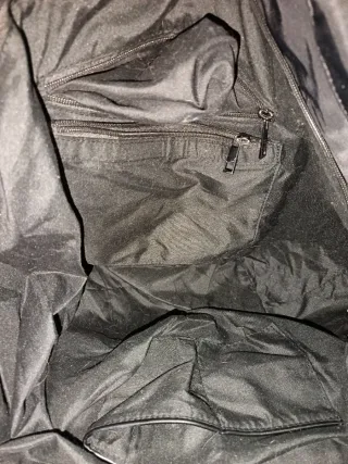 Bolso Grande Negro con Parches