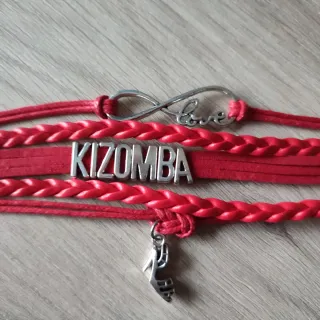 Pulsera Kizomba Roja Infinito Love
