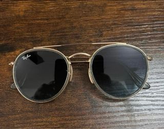 Occhiali Ray-Ban ROUND DOUBLE BRIDGE Oro Blu