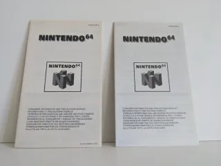 2 FOLLETOS NINTENDO INFO CONSUMIDOR