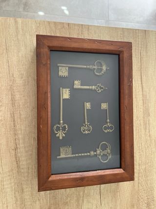 Colgador llaves madera estilo antiguo