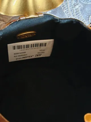 Bolso Metálico Calabaza Zara