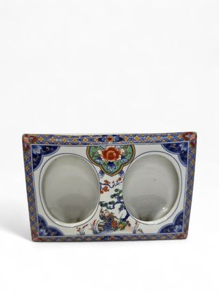 Porta-Retrato Duplo Porcelana Japonesa