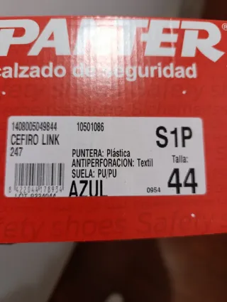 Zapatos de seguridad PANTER grises