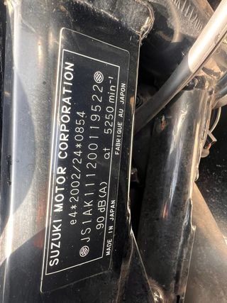 Suzuki GSX750F Negra 46.4XX Km Apta carnet A2.