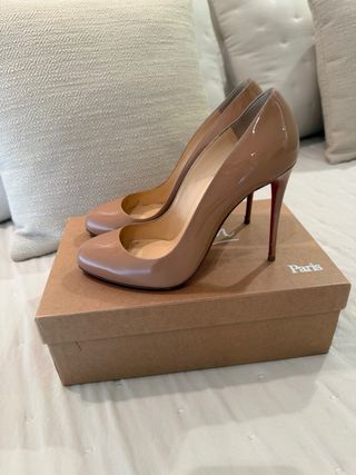 Zapatos Christian Louboutin Nude Talla 39