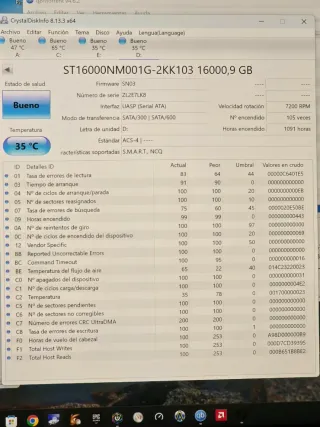Disco Duro Seagate Exos 16TB