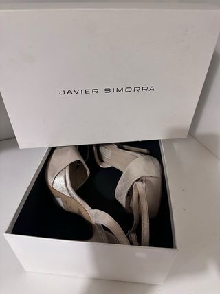 Sandalias Javier Simorra tacón y plataforma