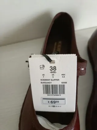 Zapatos Mary Jane Marrones Talla 38