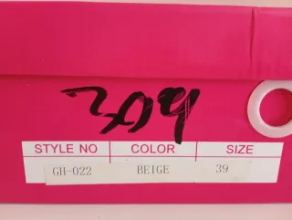 Zapatos de tacón beige mujer